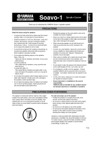 Yamaha Soavo-1 - Owners Manual 